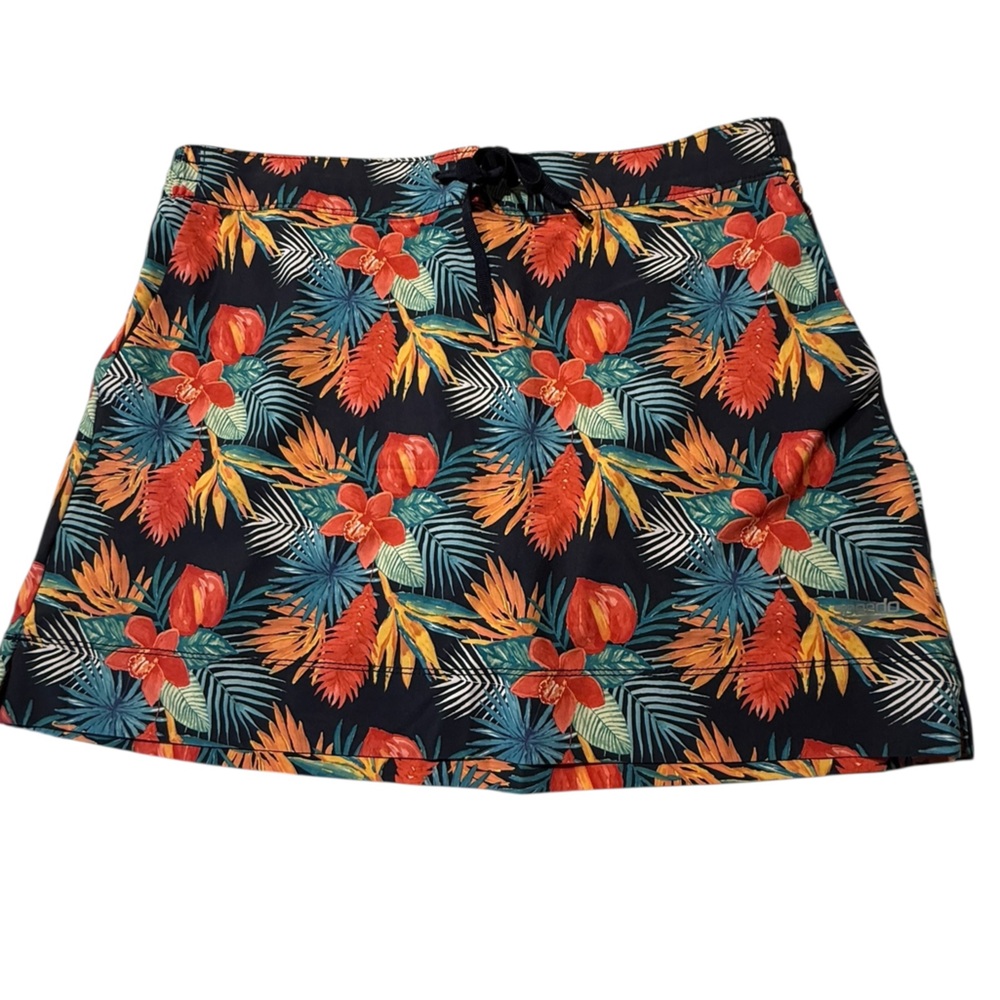 Speedo Dark Navy and Multicolor Swim Skort